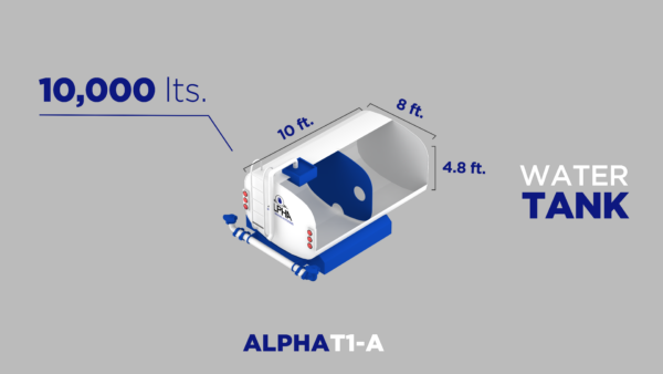 Tanque de Agua FT-1A, 10,000 Lts