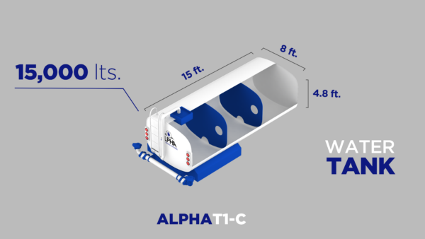 Tanque de Agua FT-1C, 15,000 Lts