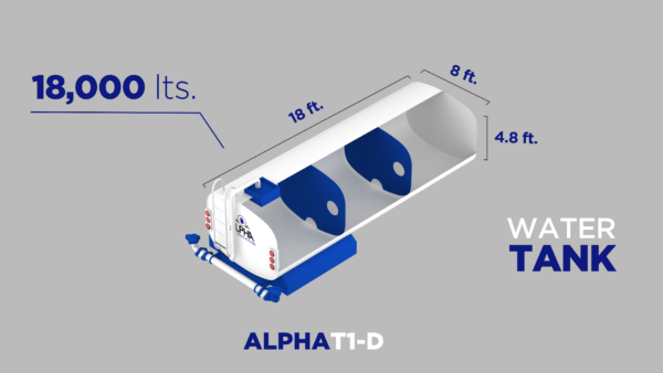 Tanque de Agua FT-1D, 18,000 Lts